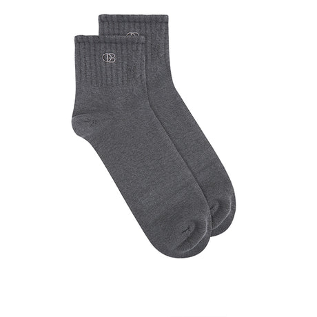 Obermain Men A-Ob Half Sock In Gy/Bk/Wh