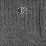 Obermain Men A-Ob Half Sock In Gy/Bk/Wh