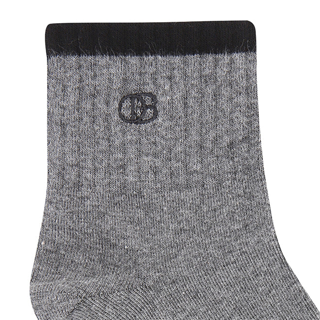 Obermain Men A-Ob Half Sock In Gy/Dgy/Bk