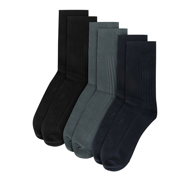 Obermain Aksesoris Kaos Kaki Unisex Ribhalf In Multi Color -OSMH3003GY000