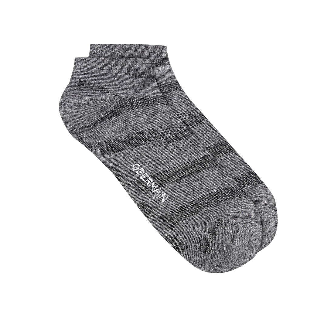 Obermain Aksesoris Pria Socks Ob Liner Sock In Black / Dk Gray / Lt Gray
