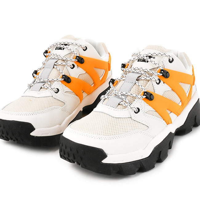 Caterpillar Sepatu Sneaker Pria Reactor In Bright White / Cat Yellow