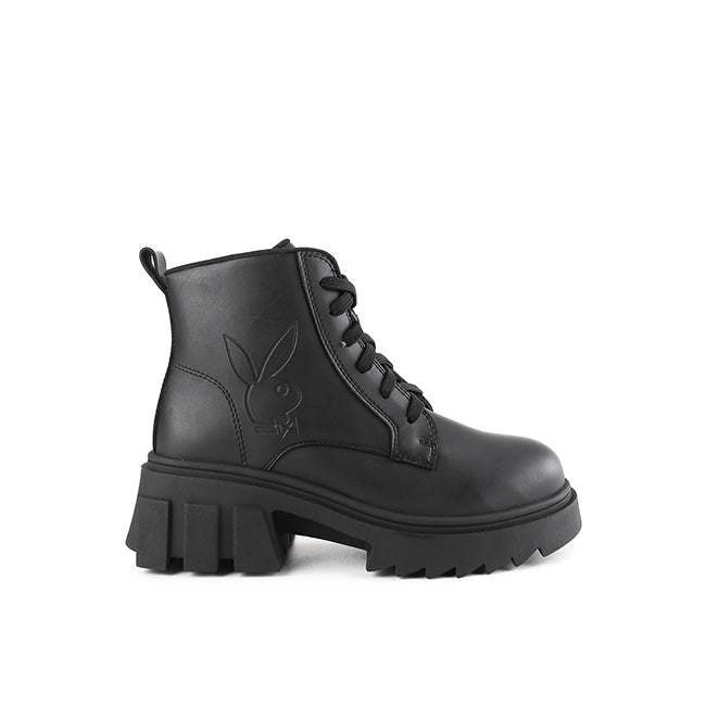 Playboy Sepatu Wanita Boots Becca In Black