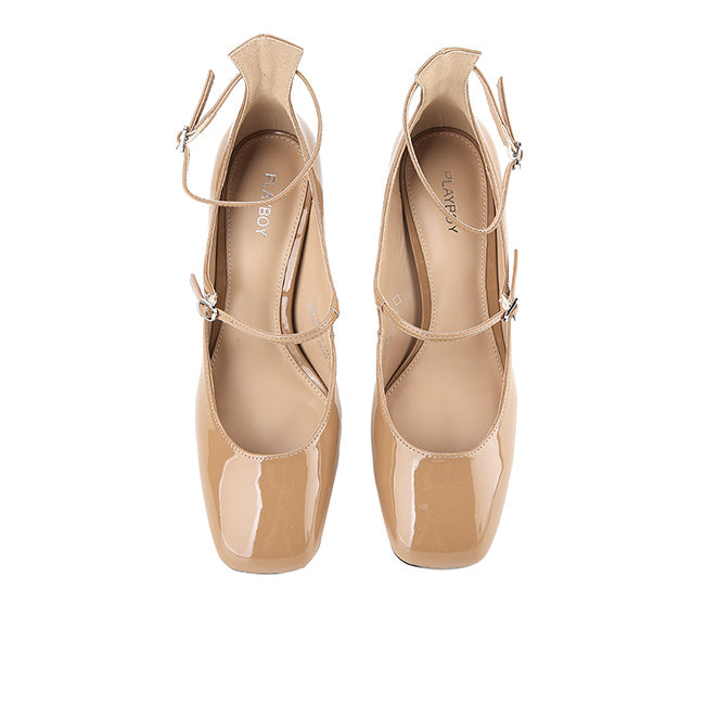 Playboy Sepatu Wanita Heels Joelle In Camel