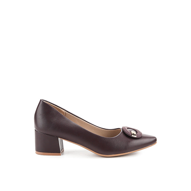 Playboy Sepatu Wanita Wedges Wina In Burgundy