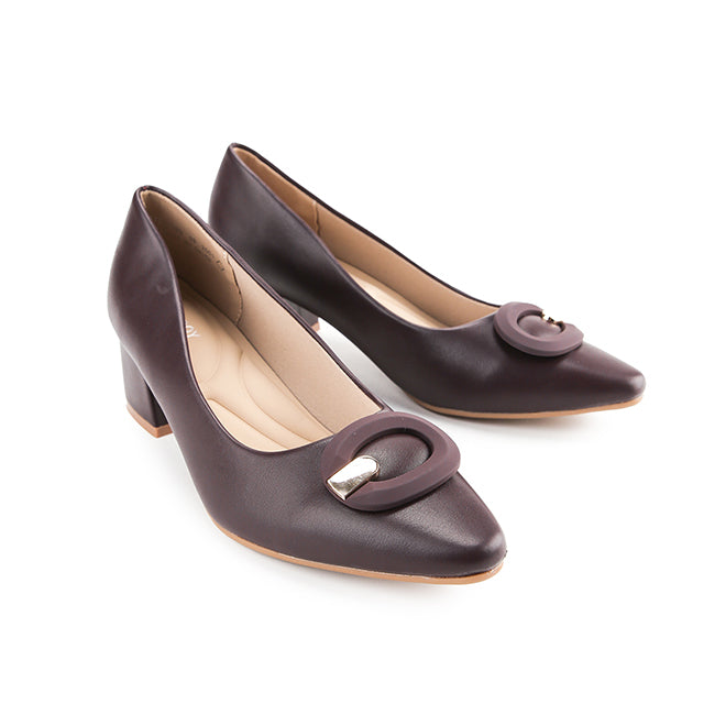 Playboy Sepatu Wanita Wedges Wina In Burgundy