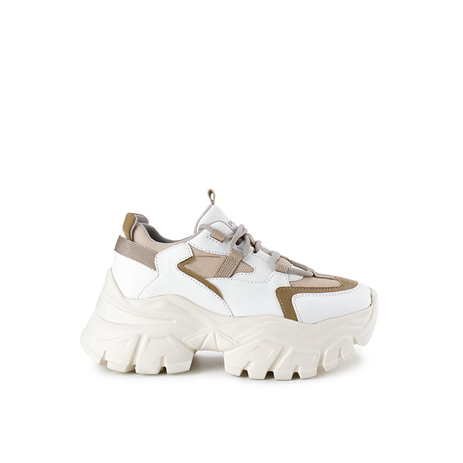 Playboy Sepatu Sneaker Wanita Lahita In White/Taupe