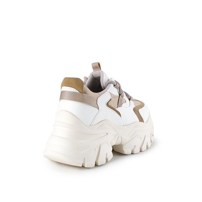 Playboy Sepatu Sneaker Wanita Lahita In White/Taupe