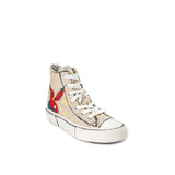 Playboy Sepatu Sneaker Wanita Hefnerio (Mid Cut In Beige