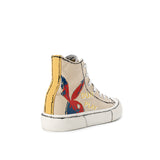 Playboy Sepatu Sneaker Wanita Hefnerio (Mid Cut In Beige