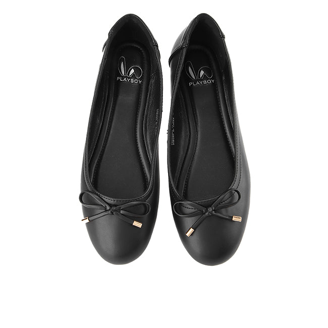 Playboy Sepatu Wanita Flats Emira In Black