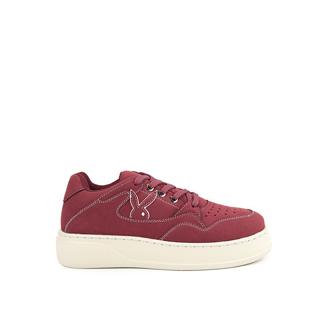 Playboy Sepatu Wanita Sneakers Alma In Maroon