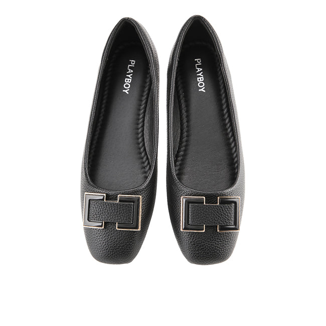 Playboy Sepatu Wanita Flats Sheina In Black