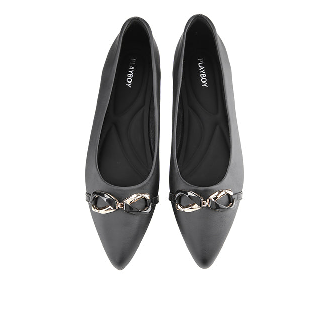 Playboy Sepatu Wanita Wedges Valletta In Black