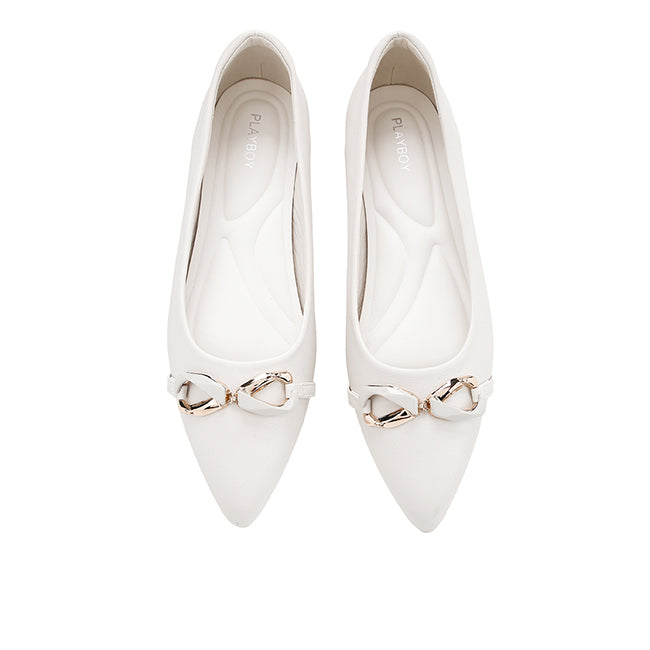 Playboy Sepatu Wanita Wedges Valletta In Off White