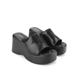 Playboy Sandal Wanita Wedges Keith In Black