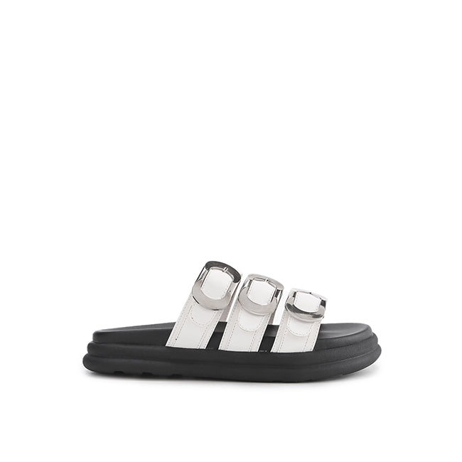 Playboy Sandal Wanita Straps Mauly In White