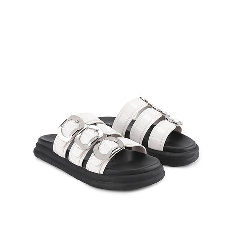 Playboy Sandal Wanita Straps Mauly In White