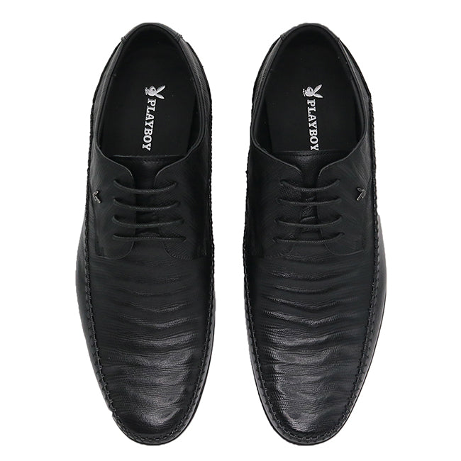 Playboy Sepatu Formal Pria Jevuska ( Laces ) In Black