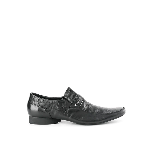 Playboy Sepatu Formal Pria Jevanka ( Slip On ) In Black