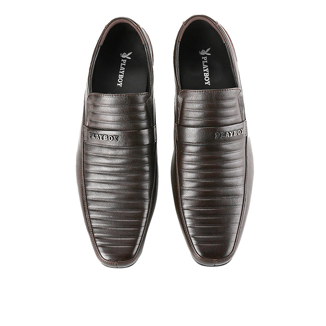 Playboy Sepatu Slip On Pria Jeviera ( Slip On ) In Brown