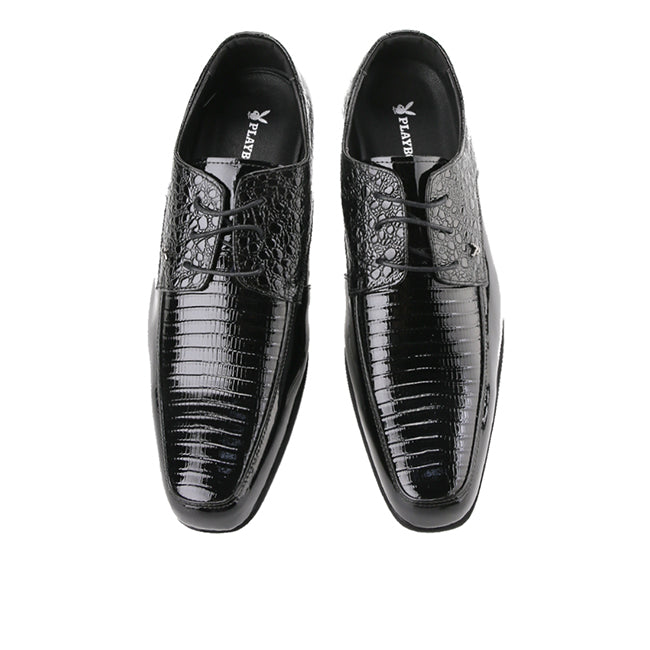 Playboy Sepatu Pria Lace Up Geromes - Laces In Black