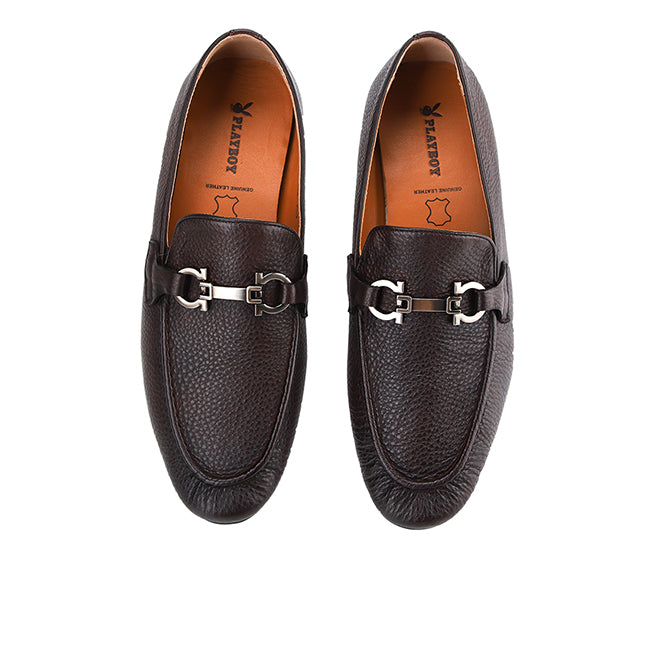 Playboy Sepatu Pria Wanzie Slip On In Coffee