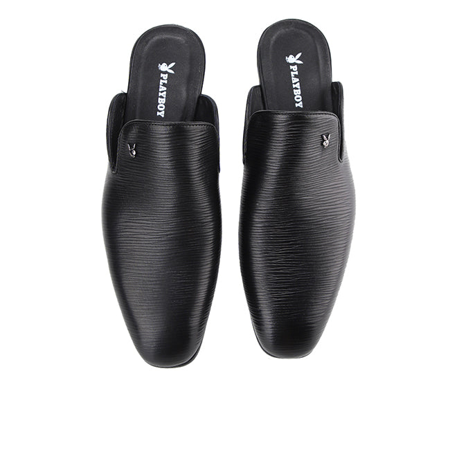 Playboy Sepatu Pria Wuglie Mules In Black