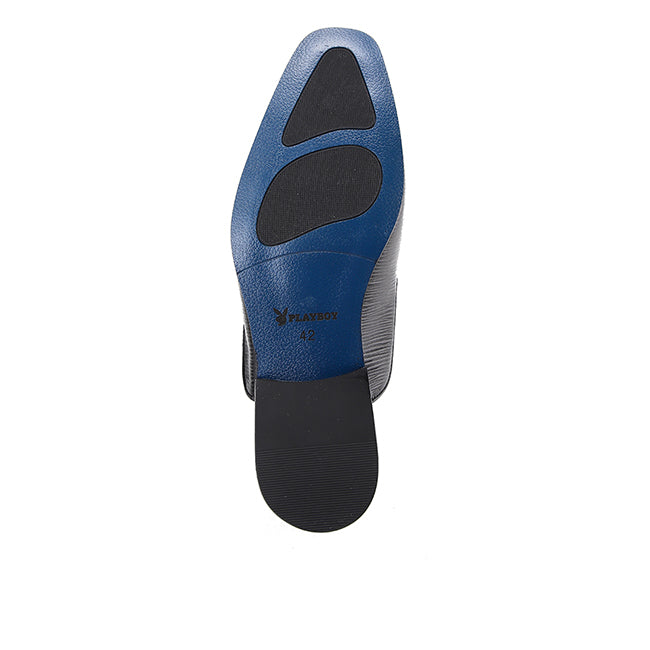 Playboy Sepatu Pria Wuglie Mules In Black