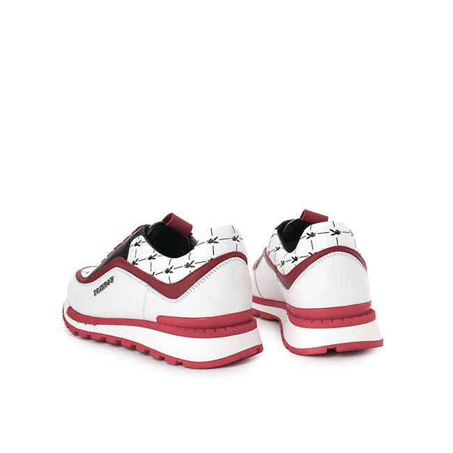 Playboy Sepatu Sneaker Pria Jeconiah In Black/Red