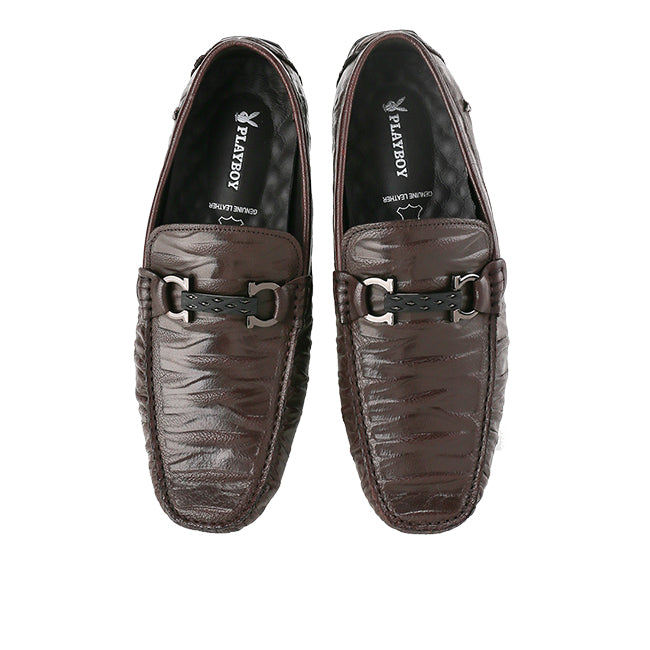 Playboy Sepatu Pria Loafers Freedy In Brown