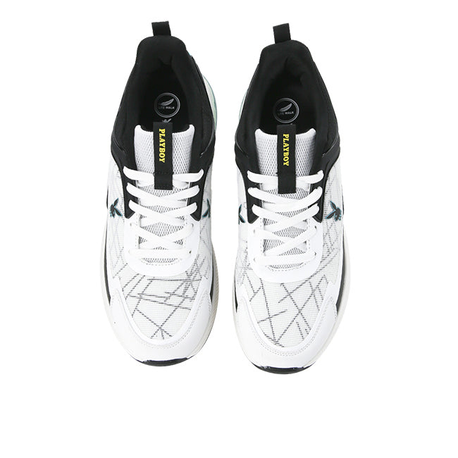 Playboy Sepatu Pria Glowy In White