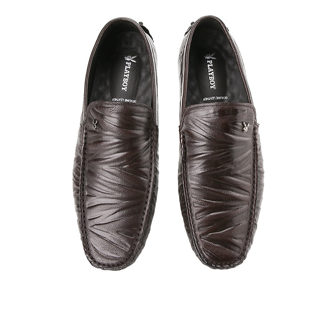 Playboy Sepatu Pria Loafers Fredos In Coffee