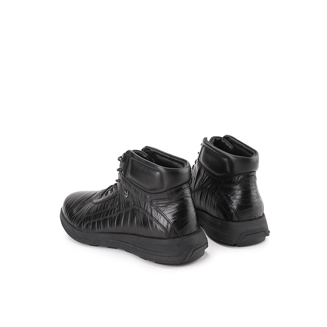 Playboy Sepatu Pria Caprio Boots Laces In Black