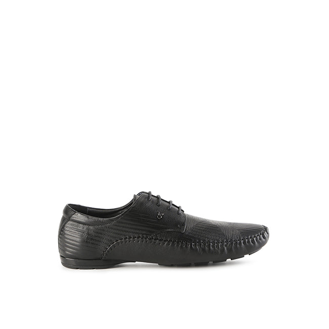 Playboy Sepatu Pria Slip On Leccox Laces In Black