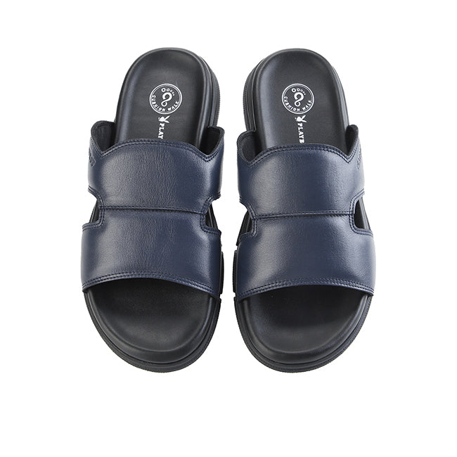 Playboy Sandal Pria Austria Mule In Navy 45