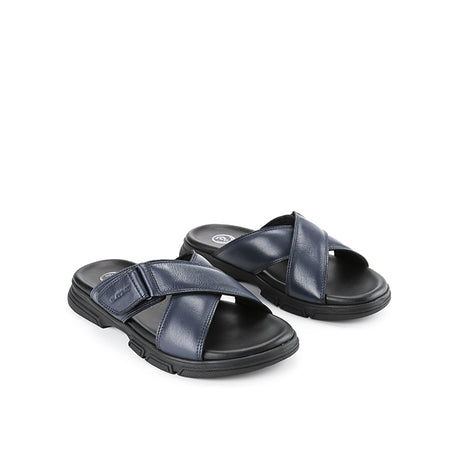 Playboy Sandal Pria Norwich Cross In Navy 45