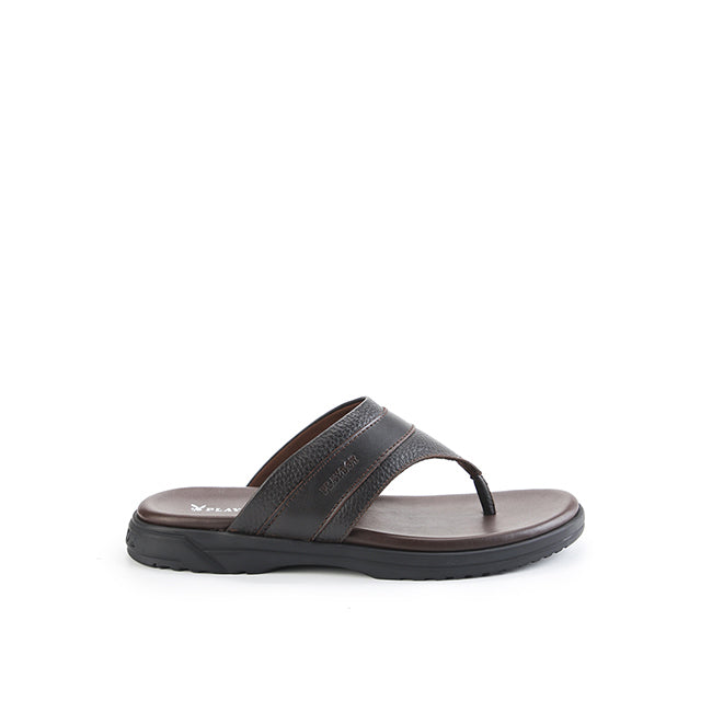 Playboy Sandal Pria Trousard Toepost In Coffe 43
