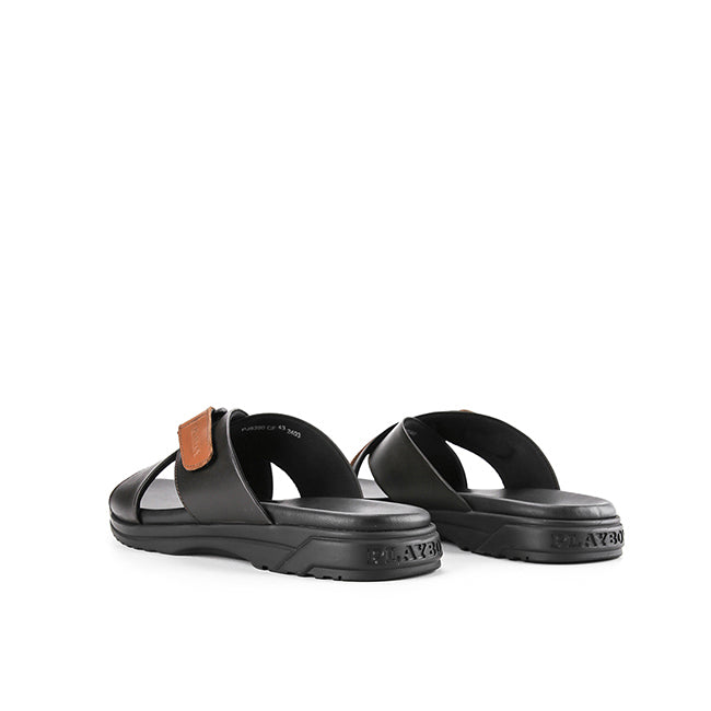 Playboy Sandal Pria Troumpard Cross In Coffe 45