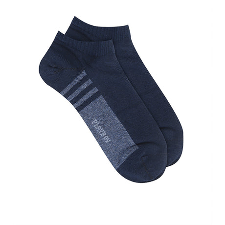 Playboy Men Socks Short 1 In Black/Navy/Light Grey