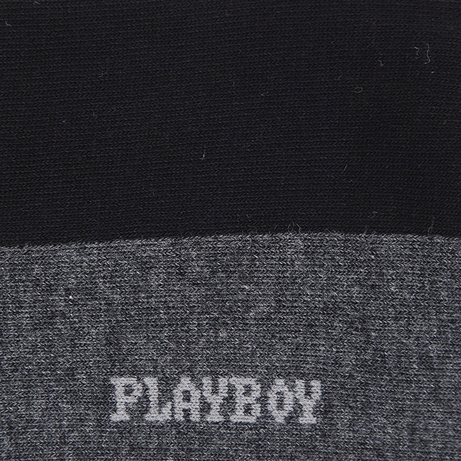 Playboy Men Socks Short 1 In Black/Navy/Light Grey