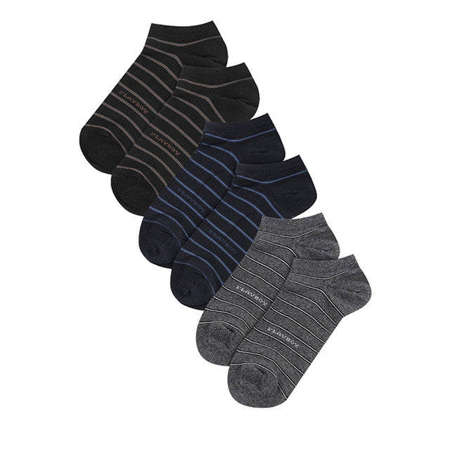 Playboy Aksesoris Unisex Sock Short 1 In Black/Navy/Dark Grey