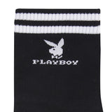 Playboy Men Socks Long 1 In Black/White