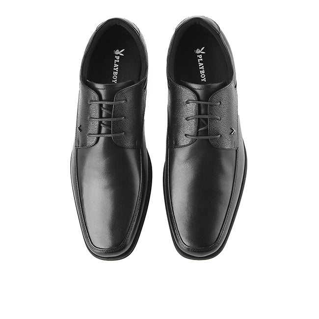 Playboy Sepatu Pria Lace Up Feragamo - Laces In Black