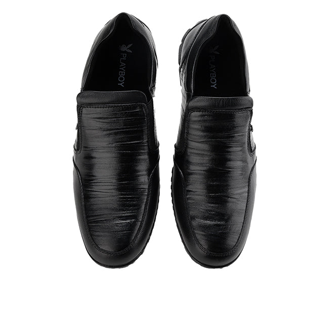 Playboy Sepatu Pria James - Slip On In Black