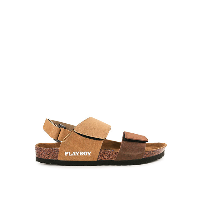 Playboy Sandal Pria Slingback Bierza - Slinkback In Brown 44
