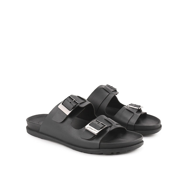 Playboy Sandal Pria Laure Double Strap In Black