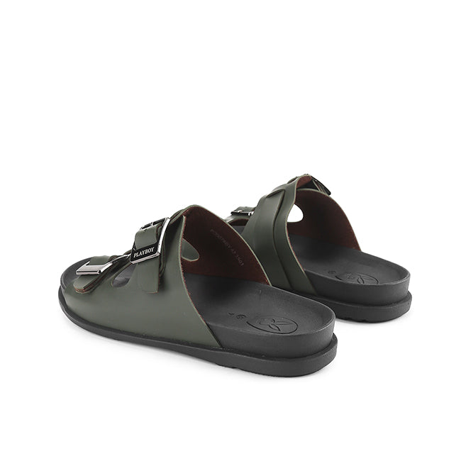 Playboy Sandal Pria Laure Double Strap In Grey