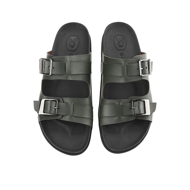 Playboy Sandal Pria Laure Double Strap In Grey