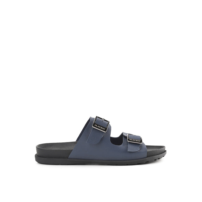 Playboy Sandal Pria Laure Double Strap In Navy